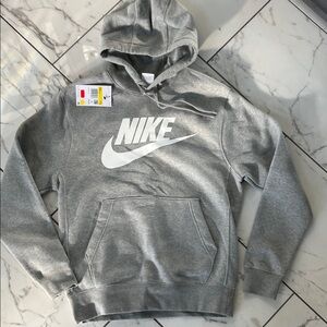 Nike Heather Gray Pullover Hoodie Men’s Small NWT